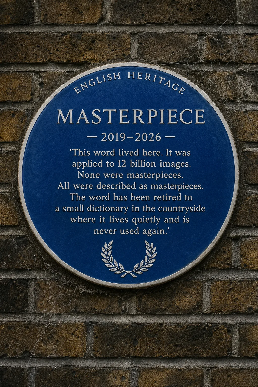 Memorial Plaque: Masterpiece